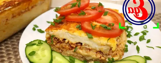 Запеканка картофельная с бешамель