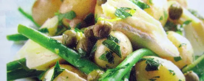 Картофельный салат с маслинами