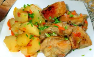 Курица с картошкой