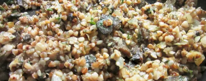 Гречка с грибами
