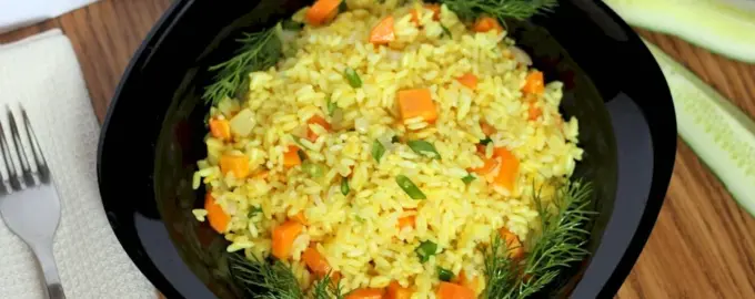Рис с морковкой и луком