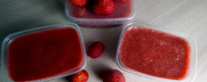 Клубника перетертая с сахаром