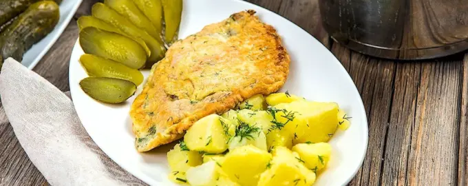 Отбивная с картошкой