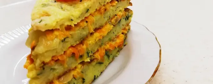 Кабачковый закусочный торт