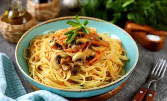 Постные макароны