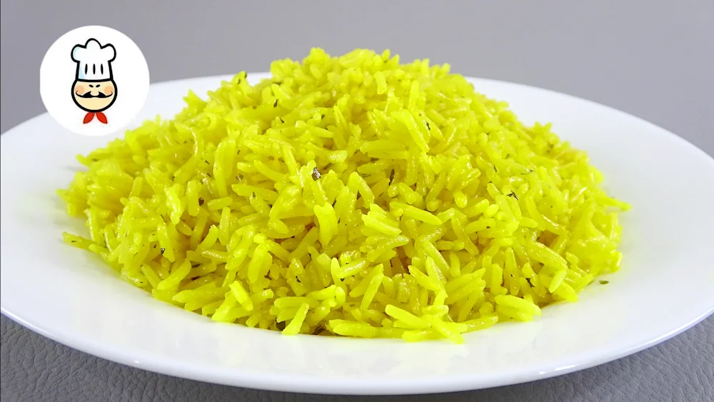 Рис басмати с куркумой