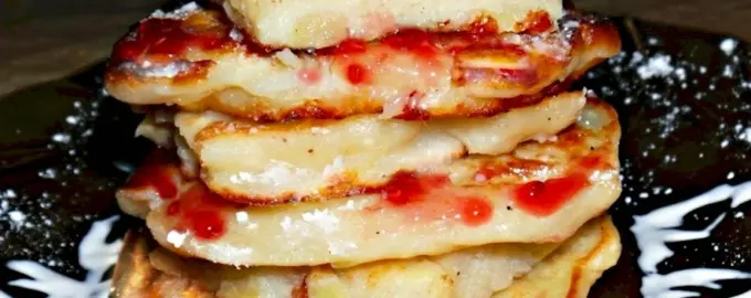 Оладьи с яблоками