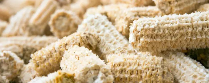 Пеллет из кукурузных кочерыжек