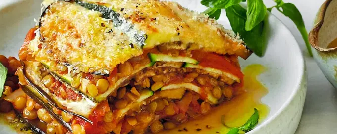 Лазанья с баклажанами