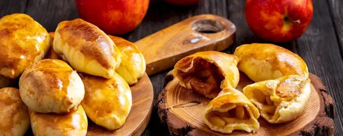 Мини пирожки с яблоками