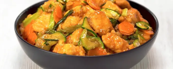 Овощное рагу с куриной грудкой