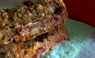 Пирог из овсянки с фруктами