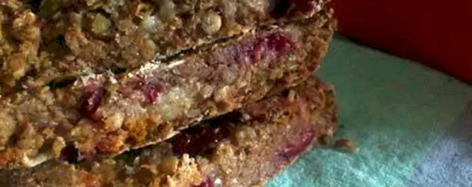 Пирог из овсянки с фруктами