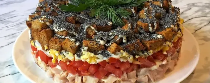 Салат курица под кайфом