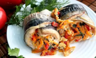 Рыба фаршированная скумбрия