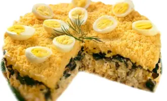 Салат Курочка Ряба классический