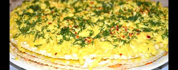 Шпинатный закусочный торт