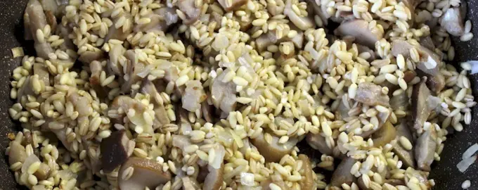 Перлотто с говяжьими щечками