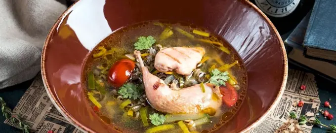Суп с перепелкой