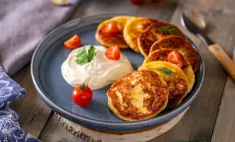 Сырные оладушки