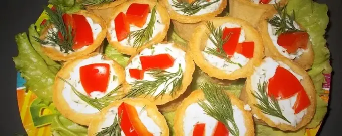 Тарталетки с болгарским перцем