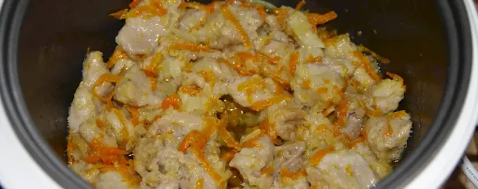 Тушёная курица в мультиварке