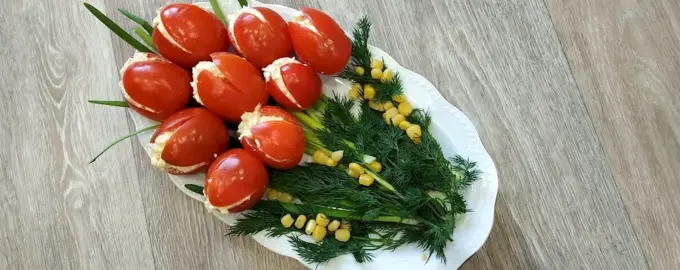 Закуска тюльпаны