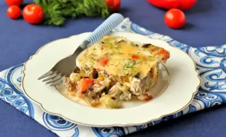 Запеканка картофельная с овощами