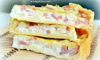 Мини КИШ С ветчиной и сыром