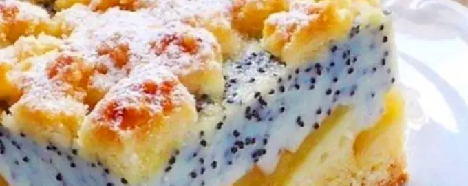 Пирог с творогом и яблоками