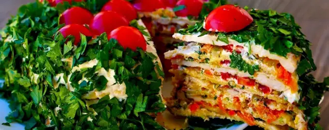 Шпинатный закусочный торт