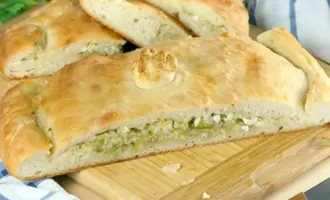 Пирог с капустой из творожного теста