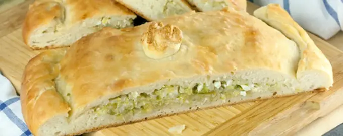 Пирог с капустой из творожного теста