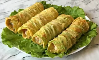 Закуска из пекинской капусты рулет