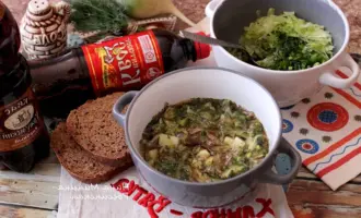 Постная окрошка