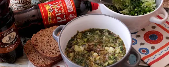 Постная окрошка