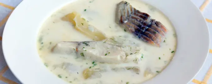 Молочный рыбный суп