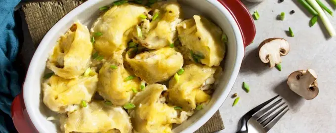 Конкильони с курицей