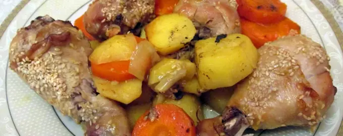 Курица с овощами