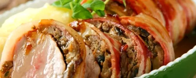 Фаршированная свиная вырезка