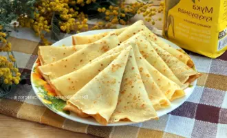 Блины из кукурузной муки на молоке