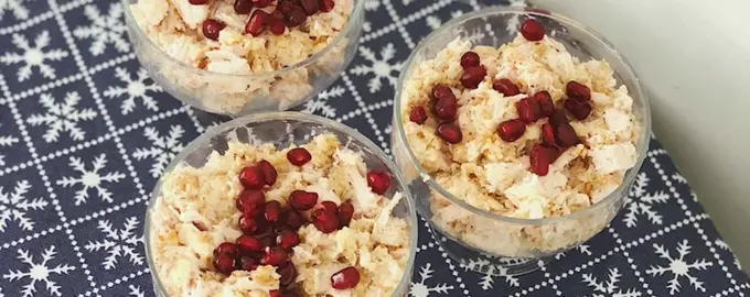 Салат с гранатом и грецким орехом