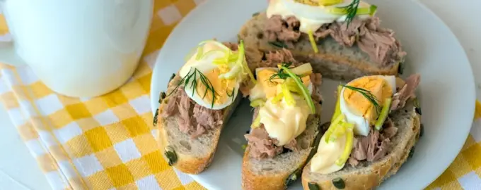 A Tuna mayonnaise Sandwich