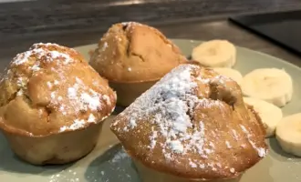 Кексы с медом и бананами