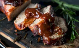 Crockpot Brown Sugar Balsamic Glazed Pork Tenderloin