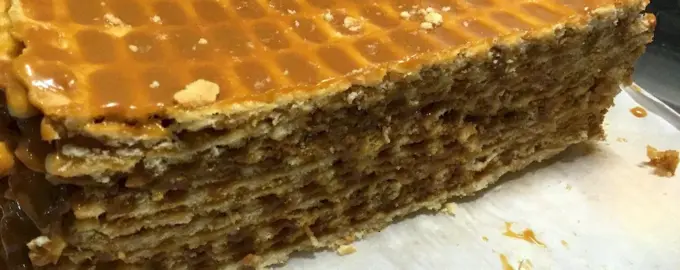 Вафельный торт грильяж