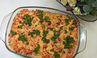 Запеканка с макаронами