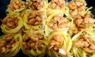 Макароны гнездышки