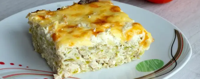 Запеканка с кабачками и курицей