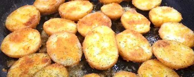 Жареная картошка кружочками